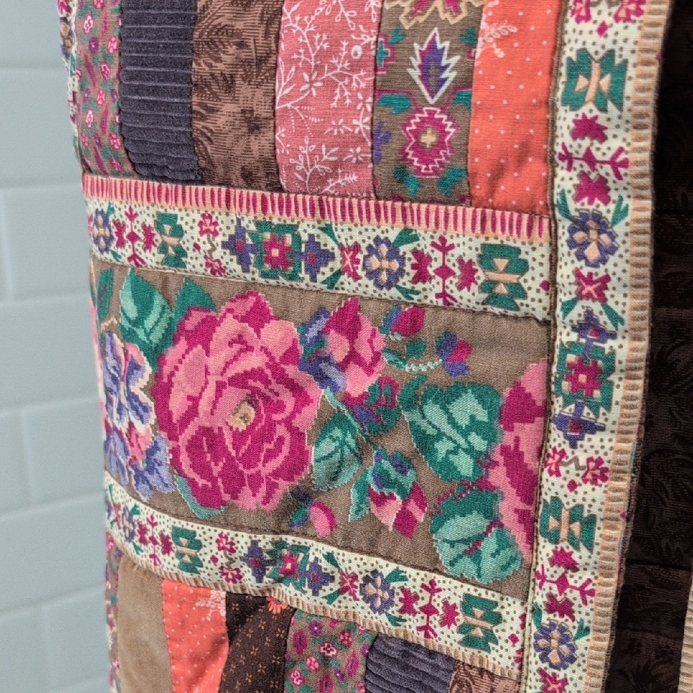 Floral Patchwork Vest - Multicolor - image 8